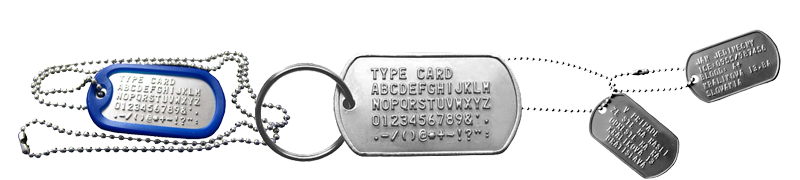 Dog tag - identifikačné štítky